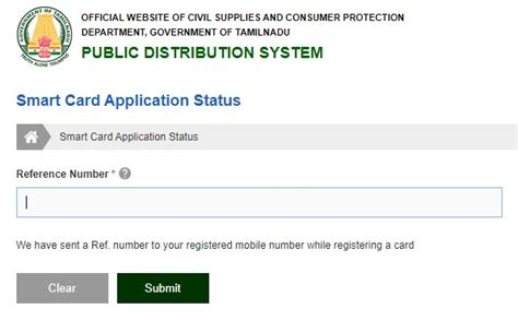 tamilnadu smart card printing status|smart card status check online.